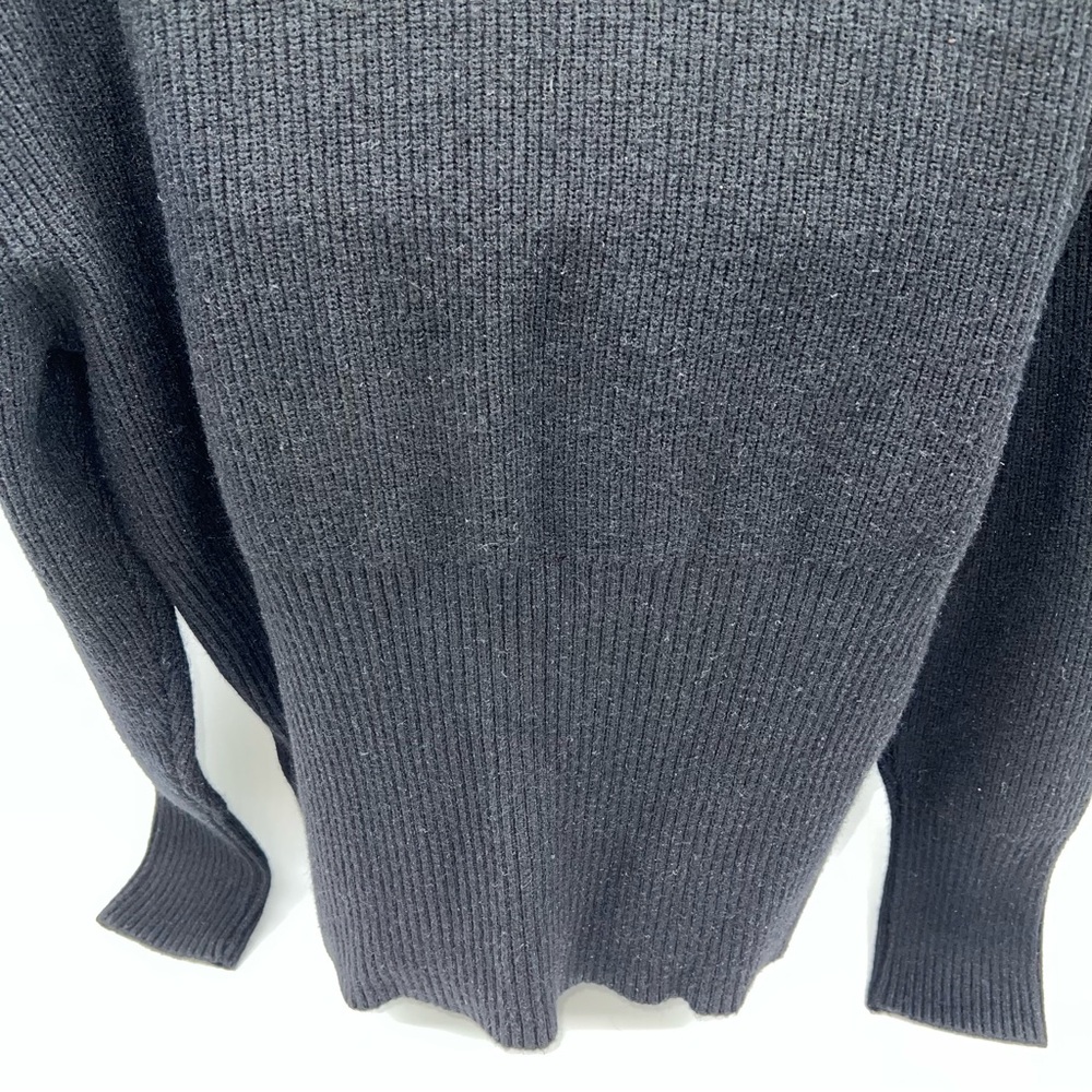 Torrid Black w/White Stripes on the Cowl Neck of the Sweater- Size 1X - Picture 6 of 10